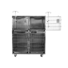 Cage de chiens modulaires en acier inoxydable
