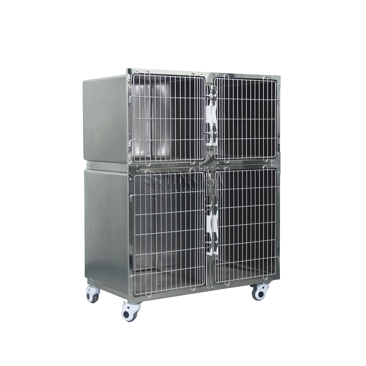 Cage de chiens de style sec en acier inoxydable modulaire