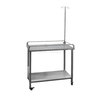Table de perfusion simple en acier inoxydable