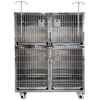 Cage de chiens modulaires en acier inoxydable