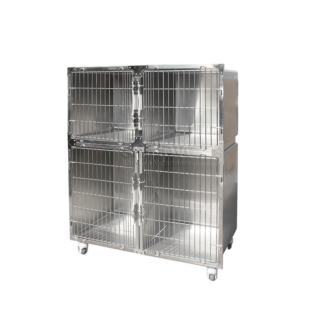 Cage de chiens de style sec en acier inoxydable modulaire