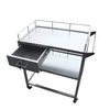 Chariot médical en acier inoxydable avec tiroirs