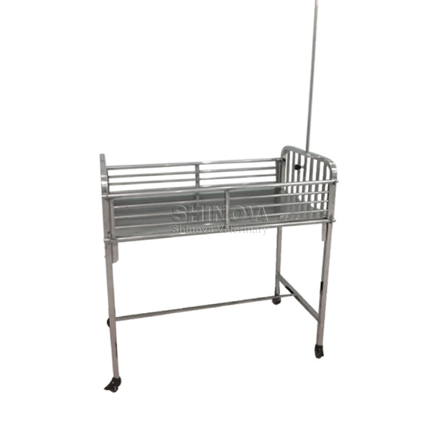 Table de perfusion de balustrade mobile en acier inoxydable
