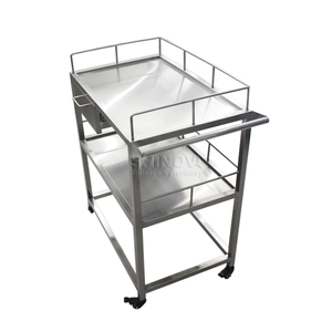 Chariot médical en acier inoxydable avec tiroirs