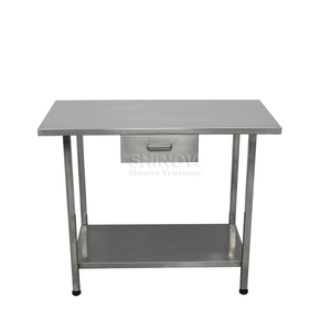 Table de traitement en acier inoxydable avec tiroir