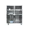 Cage de chat en acier inoxydable modulaire