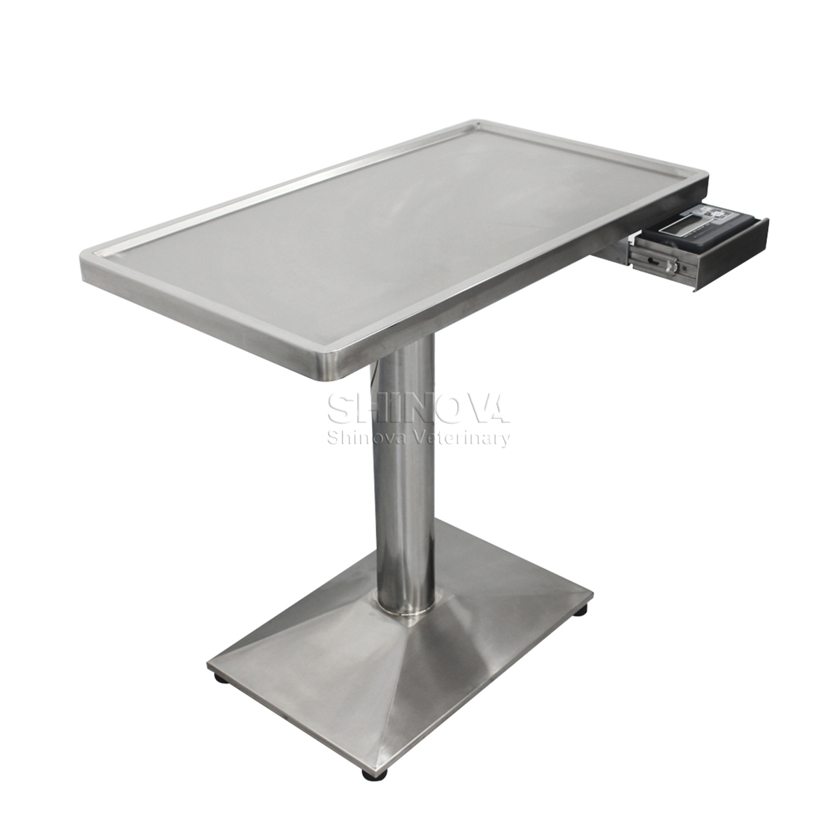 Table de pesée et de traitement de colonne