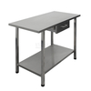 Table de traitement en acier inoxydable avec tiroir