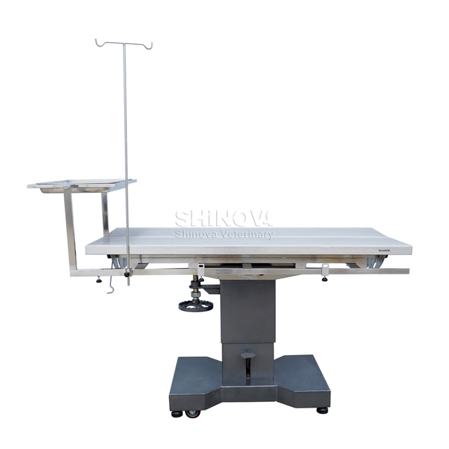Table de fonctionnement vétérinaire hydraulique
