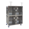 Cage de chat en acier inoxydable modulaire
