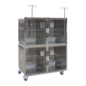 Cage de chat en acier inoxydable modulaire