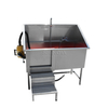 Baignoire de toilettage en acier inoxydable