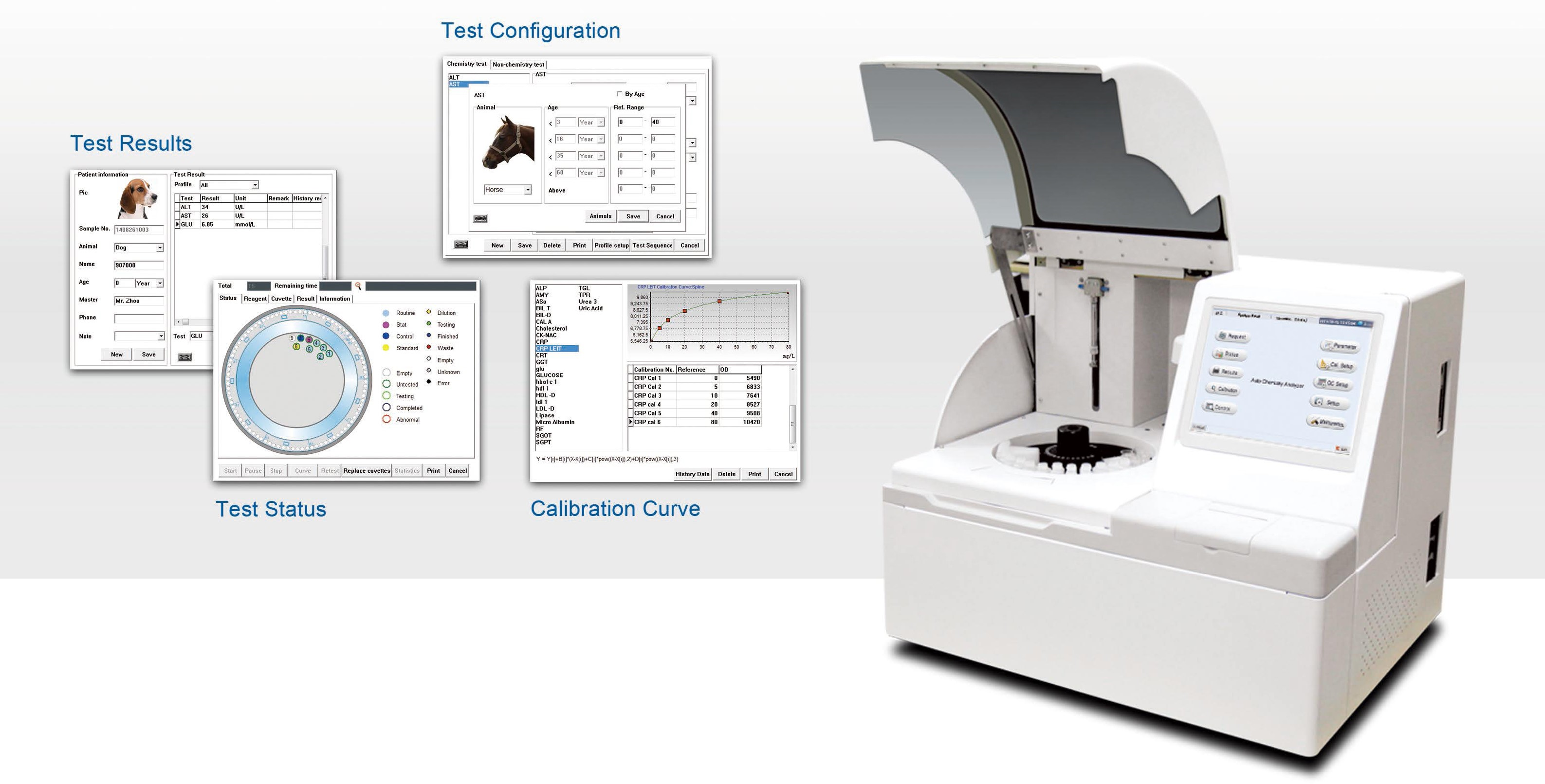 Analyseur automatique de chimie vétérinaire (chimio 120 V)